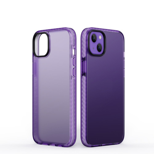 iPhone 14 Dunjia Series TPU + PC Shockproof Phone Case  - Purple