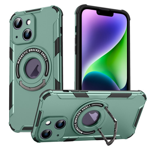 iPhone 14 MagSafe Magnetic Holder Phone Case - Green