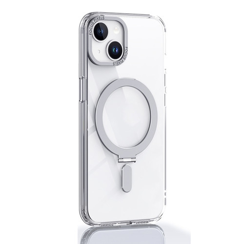 iPhone 14 Skin Feel MagSafe Shockproof Protective Phone Case with Holder - White