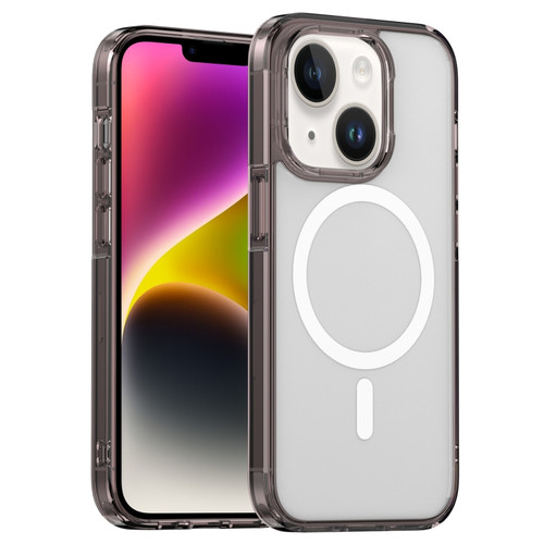 iPhone 14 Aurora Series MagSafe Phone Case - Transparent Black