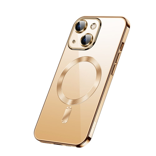 iPhone 14 SULADA Plating TPU Shockproof Phone Soft Case - Gold
