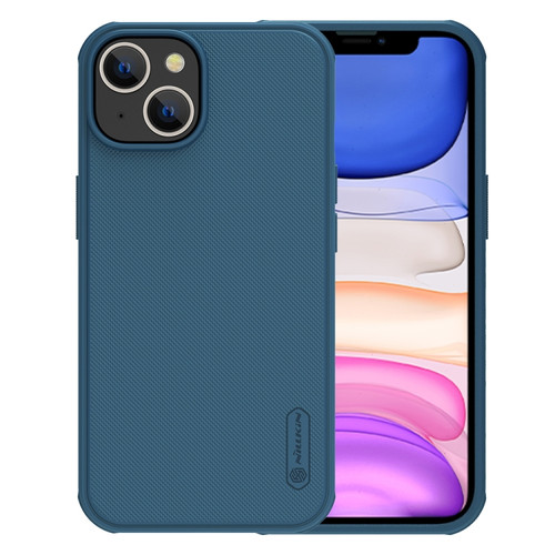 iPhone 14 NILLKIN Frosted Shield Pro PC + TPU Phone Case  - Blue