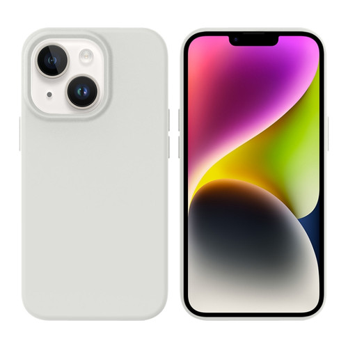iPhone 14 Liquid Silicone MagSafe Phone Case - White
