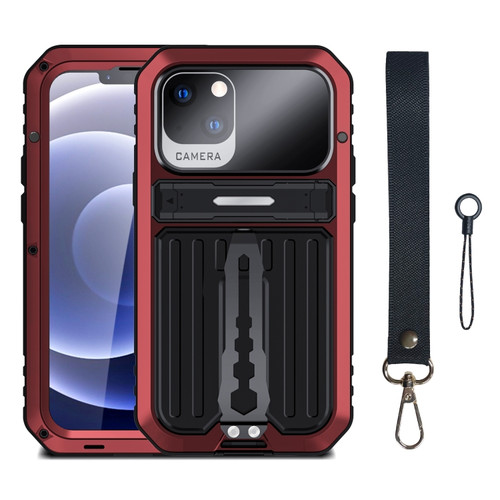 iPhone 14 Armor Life Waterproof Shockproof Splash-proof Dust-proof Phone Case  - Red