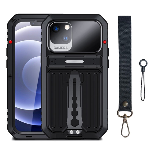 iPhone 14 Armor Life Waterproof Shockproof Splash-proof Dust-proof Phone Case  - Black