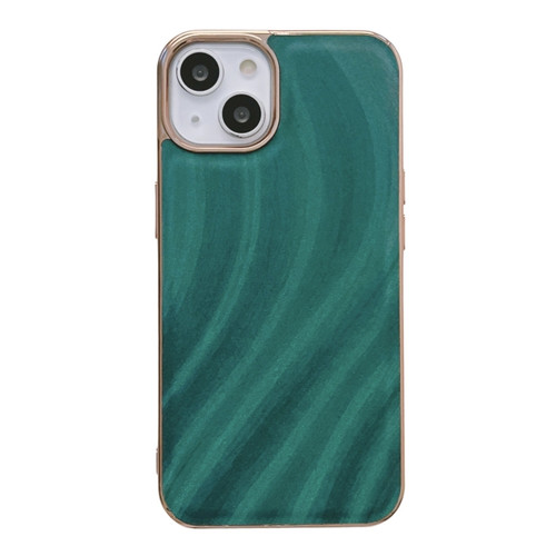 iPhone 14 Plus Nano Electroplating Protective Phone Case  - Green Grass