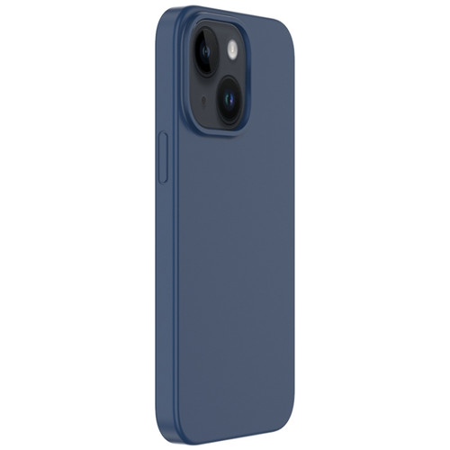 iPhone 14 Plus Mutural Karen Series Liquid Silicone Magsafe Phone Case - Dark Blue