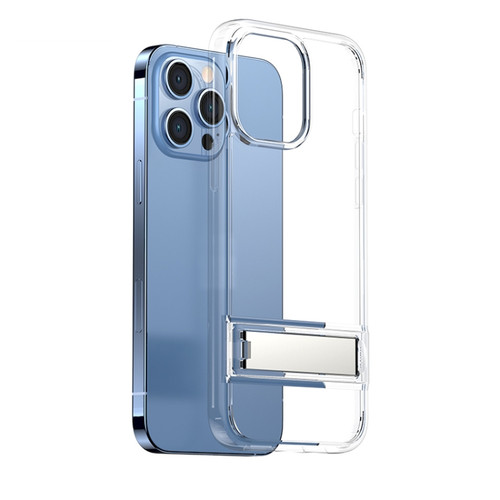 iPhone 14 Plus USAMS US-BH808 Wingy Series Invisible Holder Phone Case - Transparent