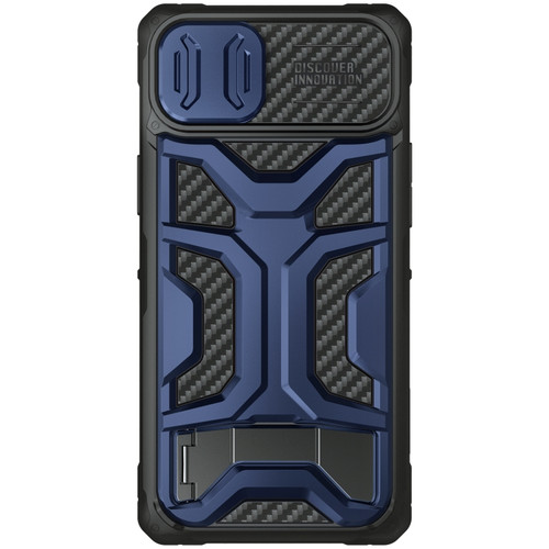 iPhone 14 Plus NILLKIN Sliding Camera Cover Design TPU + PC Magnetic Phone Case - Blue