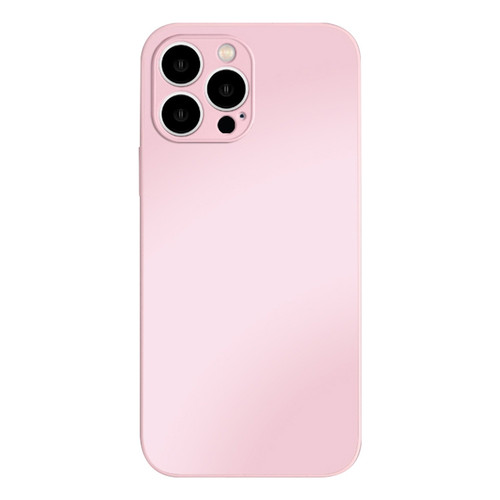 iPhone 13 Pro Max AG Frosted Tempered Glass Phone Case - Pink