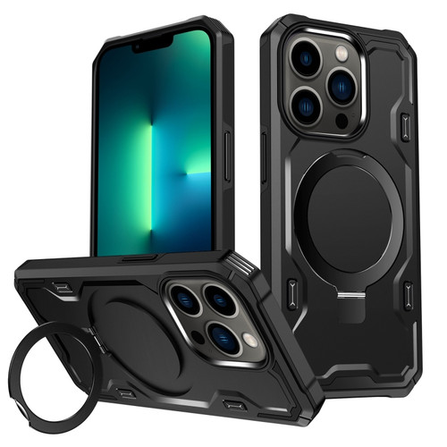 iPhone 13 Pro Max Patronus MagSafe Magnetic Holder Phone Case - Black