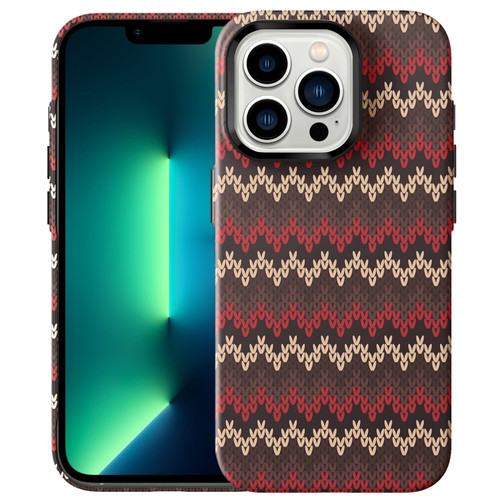 iPhone 13 Pro Max Textile Texture Matte Ultra-thin Phone Case - Red
