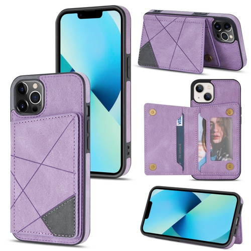 iPhone 13 Pro Max Line Card Holder Phone Case  - Purple