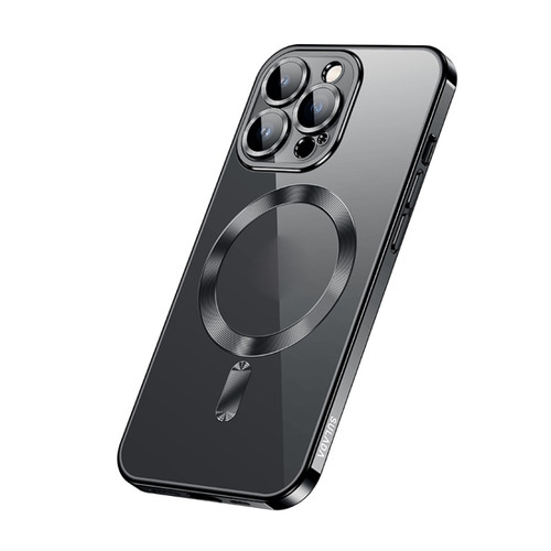 iPhone 13 Pro Max SULADA Plating TPU Shockproof Phone Soft Case - Black