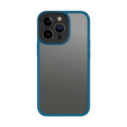 iPhone 13 Pro Max ROCK U-shield Skin-like PC+TPU Phone Case  - Blue