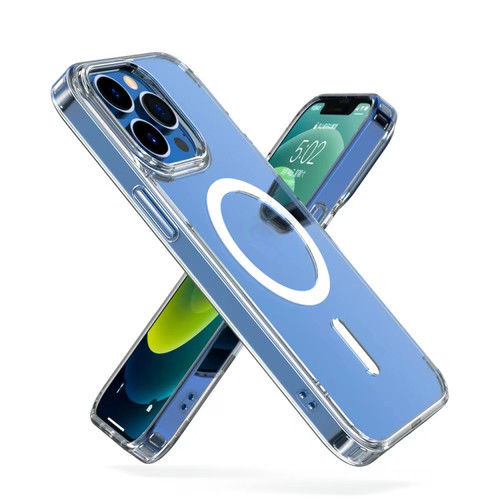 iPhone 13 Pro Max Mutural Jingtou Series Magnetic PC + TPU Phone Case  - Clear