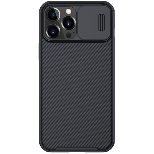 iPhone 13 Pro Max NILLKIN Black Mirror Pro Series Camshield Full Coverage Dust-proof Scratch Resistant Phone Case  - Black
