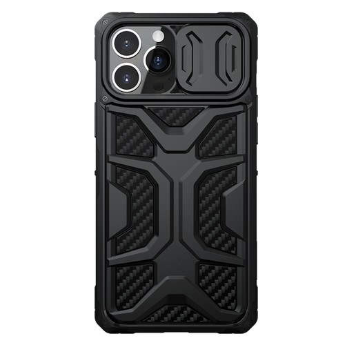 iPhone 13 Pro Max NILLKIN Sliding Camera Cover Design Shockproof TPU + PC Protective Case  - Black