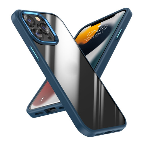 iPhone 13 Pro Four-corner Shockproof TPU + PC Phone Case  - Blue