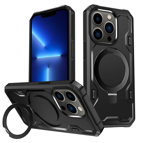 iPhone 13 Pro Patronus MagSafe Magnetic Holder Phone Case - Black