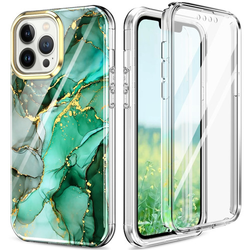 iPhone 13 Pro 360 Full Body Painted Phone Case  - Marble L12