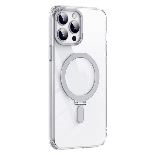 iPhone 13 Pro Skin Feel MagSafe Shockproof Phone Case with Holder - White