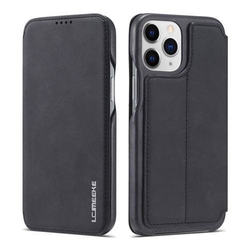 iPhone 13 Pro LC.IMEEKE Hon Ancient Series Horizontal Flip Leather Case with Holder & Card Slot  - Black