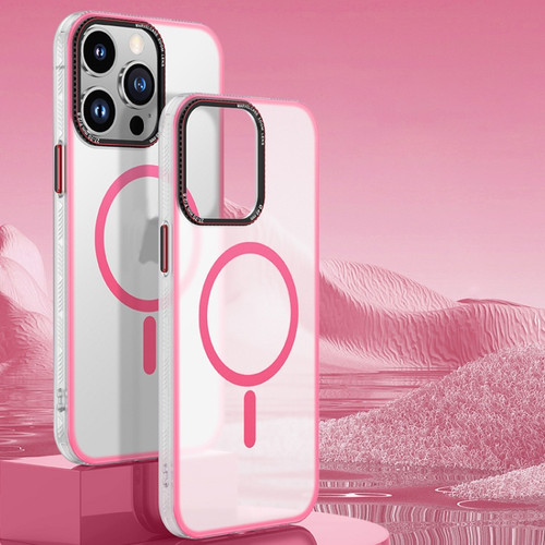 iPhone 13 Pro Frosted MagSafe Magnetic Phone Case - Pink