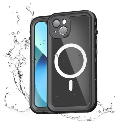 iPhone 13 Pro PC + TPU + PET Shockproof Magsafe Waterproof Phone Case  - Black