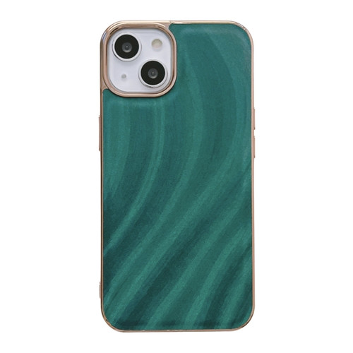 iPhone 13 Nano Electroplating Protective Phone Case - Green Grass