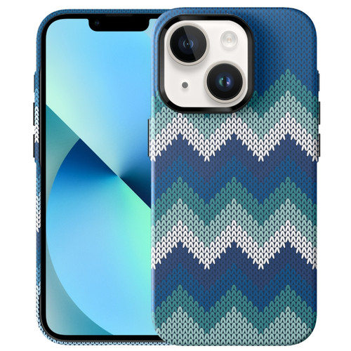 iPhone 13 Textile Texture Matte Ultra-thin Phone Case - Sea ??Blue