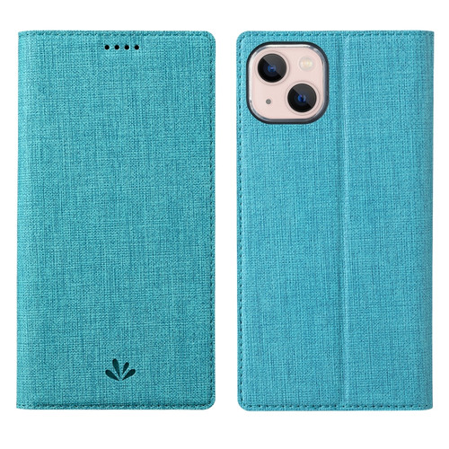 iPhone 13 ViLi DMX Series Shockproof Magsafe Magnetic Horizontal Flip Leather Phone Case - Blue