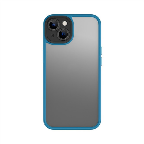 iPhone 13 ROCK U-shield Skin-like PC+TPU Phone Case - Blue