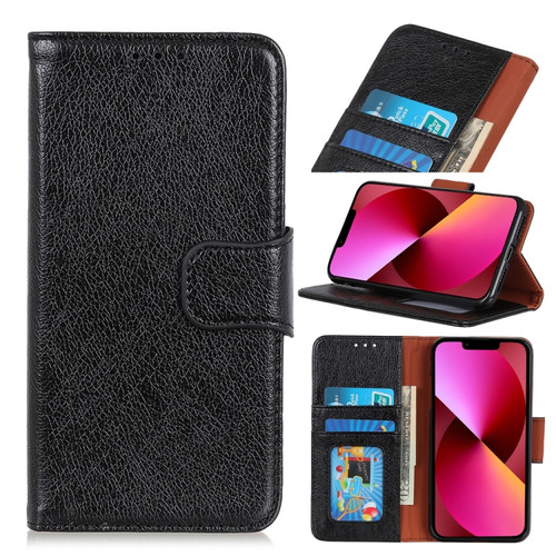 iPhone 13 Nappa Texture Horizontal Flip Leather Case with Holder & Card Slots & Wallet - Black
