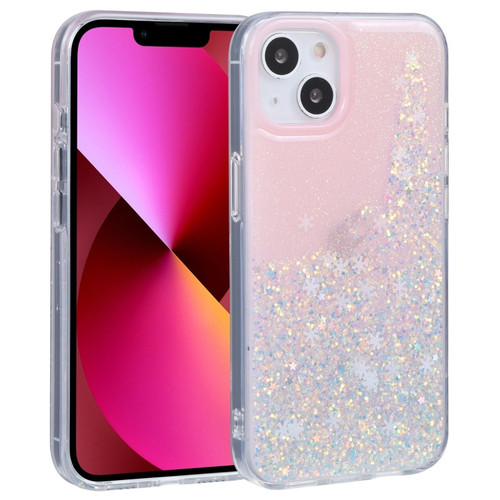 iPhone 13 DFANS DESIGN Snowflake Starlight Shining Phone Case - Pink