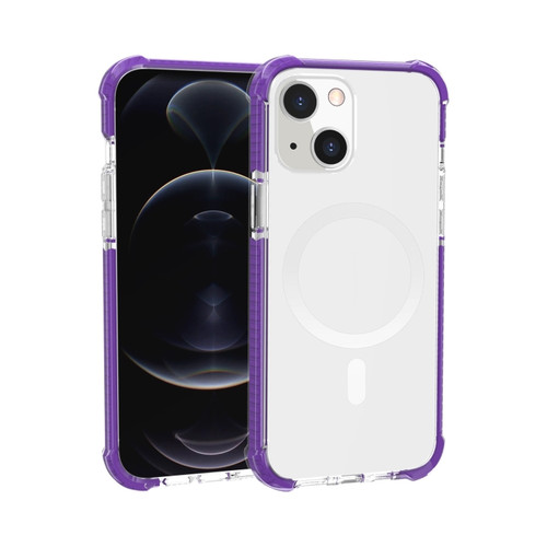 iPhone 13 Magsafe Magnetic Acrylic Shockproof Phone Case - Purple