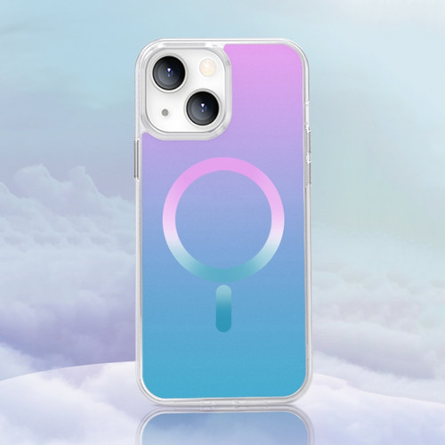 iPhone 13 Gradient Magsafe Magnetic Phone Case - Pink Blue