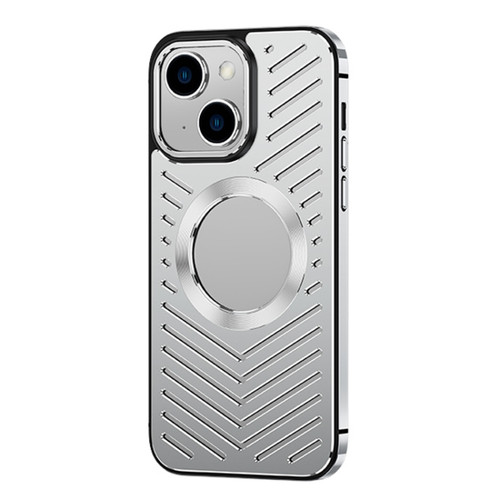 iPhone 13 MagSafe Magnetic Metal Cooling Phone Case - Silver