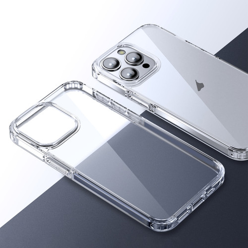 iPhone 15 Pro Max Ice Crystal Transparent PC + TPU Phone Case - Transparent