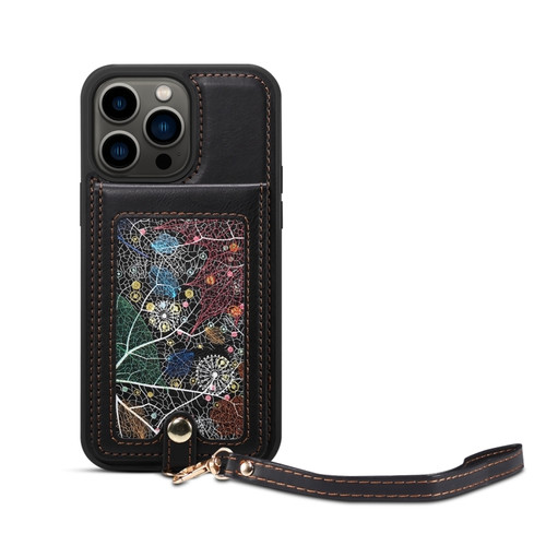 iPhone 15 Pro Max ESEBLE Star Series Lanyard Holder Card Slot Phone Case - Black