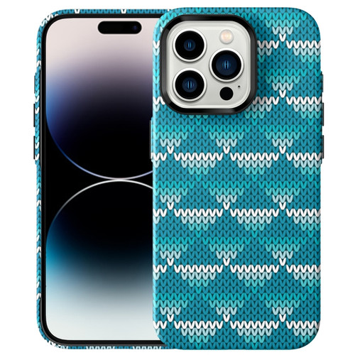 iPhone 15 Pro Max Textile Texture Matte Ultra-thin Phone Case - Light Blue