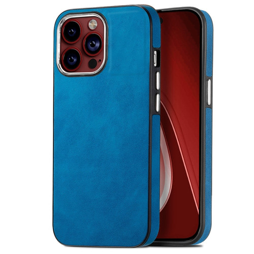 iPhone 15 Pro Skin-Feel Electroplating TPU Shockproof Phone Case - Blue