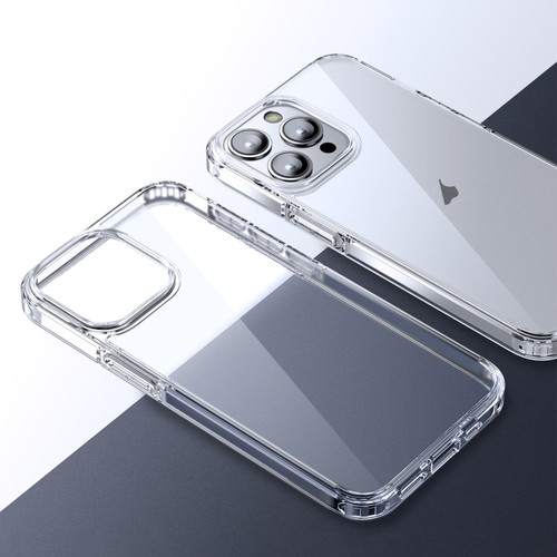 iPhone 15 Pro Ice Crystal Transparent PC + TPU Phone Case - Transparent