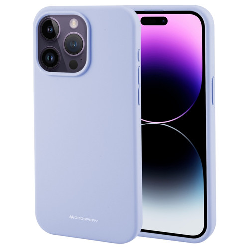 iPhone 15 Pro GOOSPERY SILICONE Silky Soft TPU Phone Case - Lavender Grey