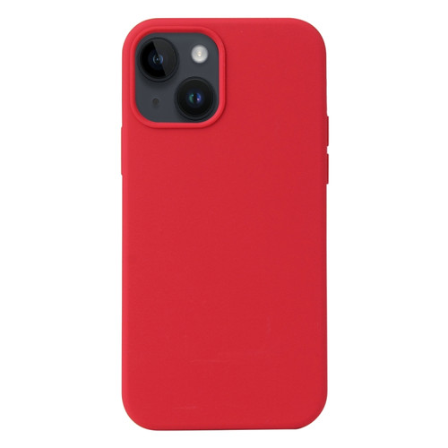 iPhone 15 Plus Liquid Silicone Phone Case - Carmine Red