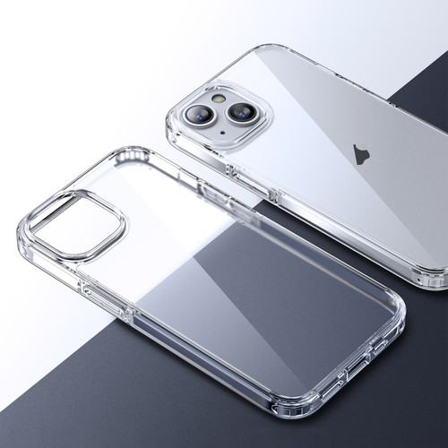 iPhone 15 Plus Ice Crystal Transparent PC + TPU Phone Case - Transparent