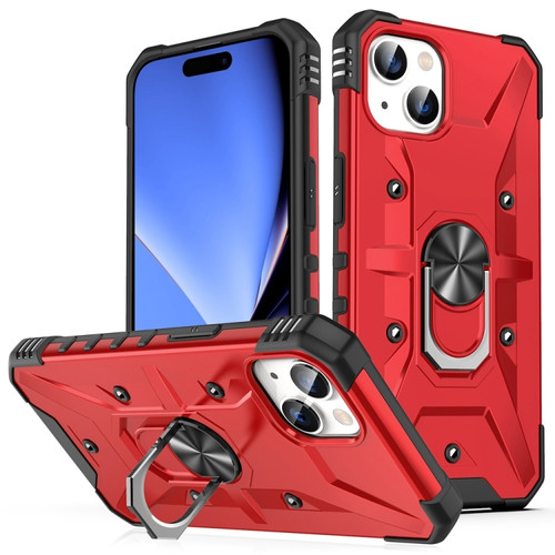 iPhone 15 Ring Holder Phone Case  - Red