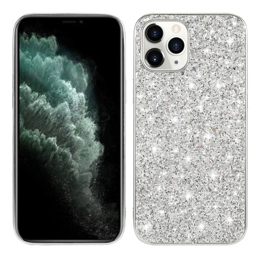iPhone 15 Pro Max Glitter Powder TPU Phone Case - Silver