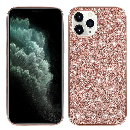 iPhone 15 Pro Glitter Powder TPU Phone Case - Rose Gold