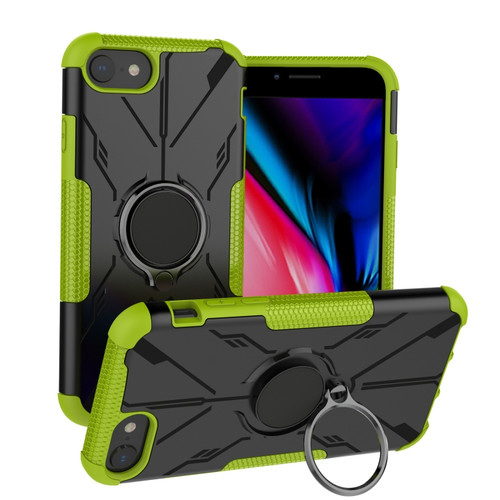 iPhone SE 2022 / 8 / 7 Armor Bear Shockproof PC + TPU Phone Case - Green